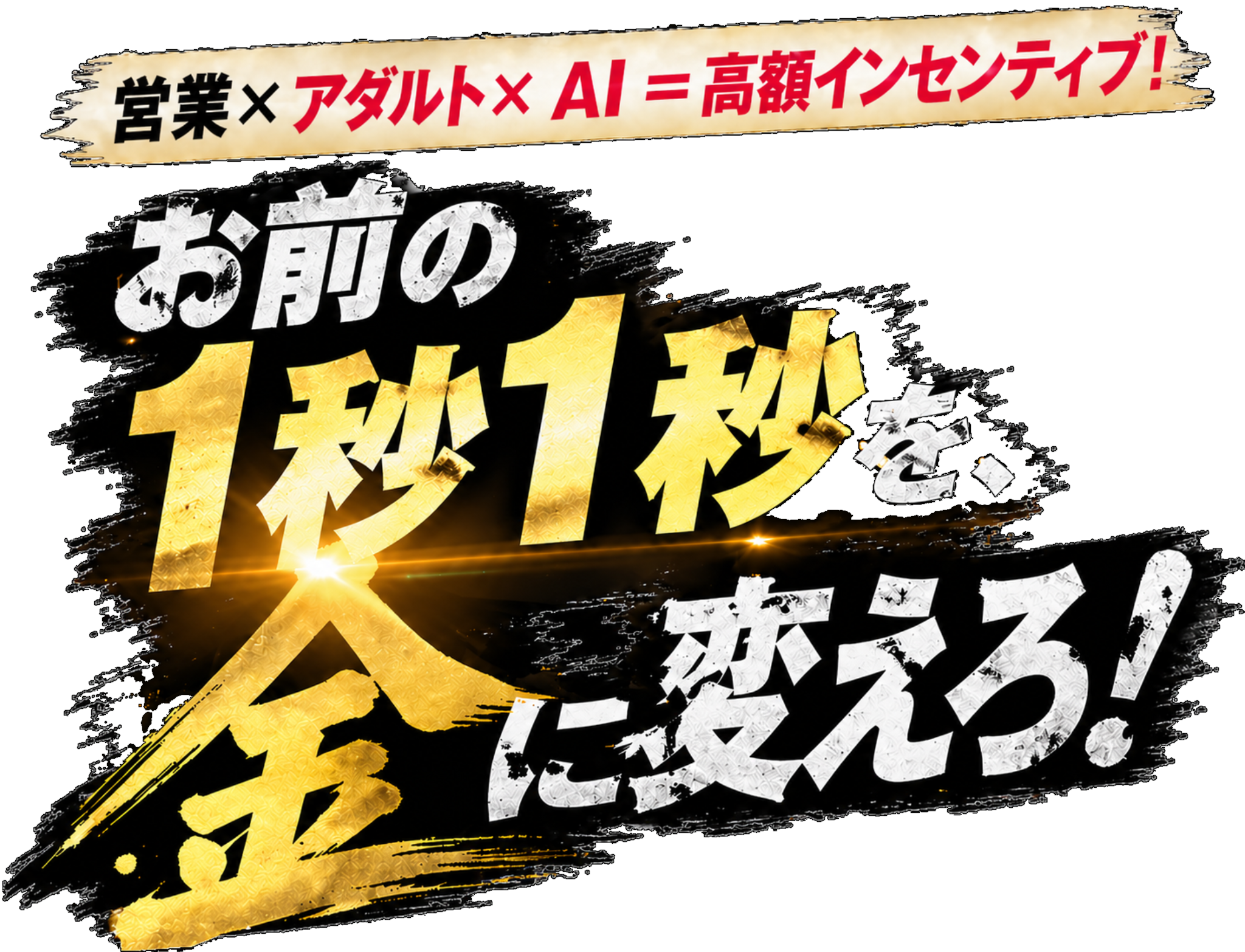 営業×アダルト＝高額インセンティブ！ お前の1秒1秒を、金に変えろ！